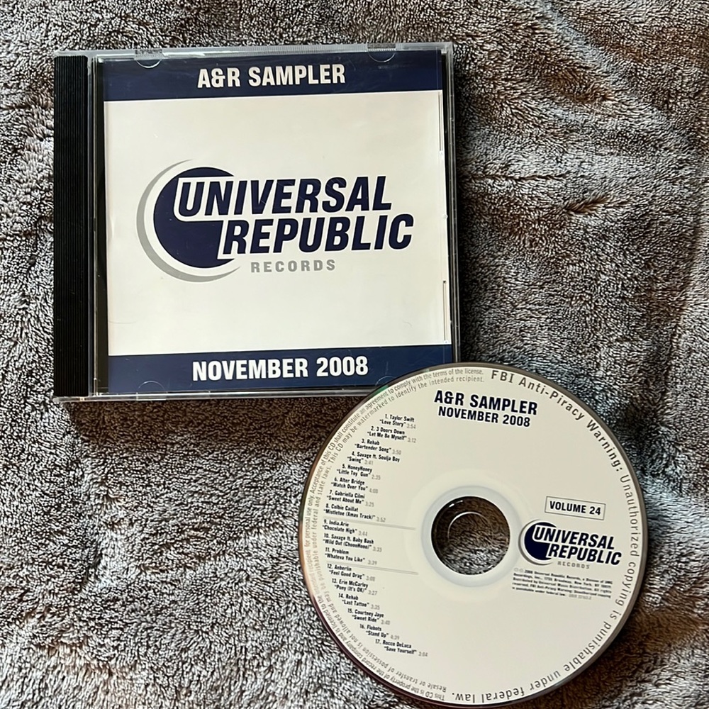 Rare Taylor Swift Radio Sampler CD Love Story A&R November 2008